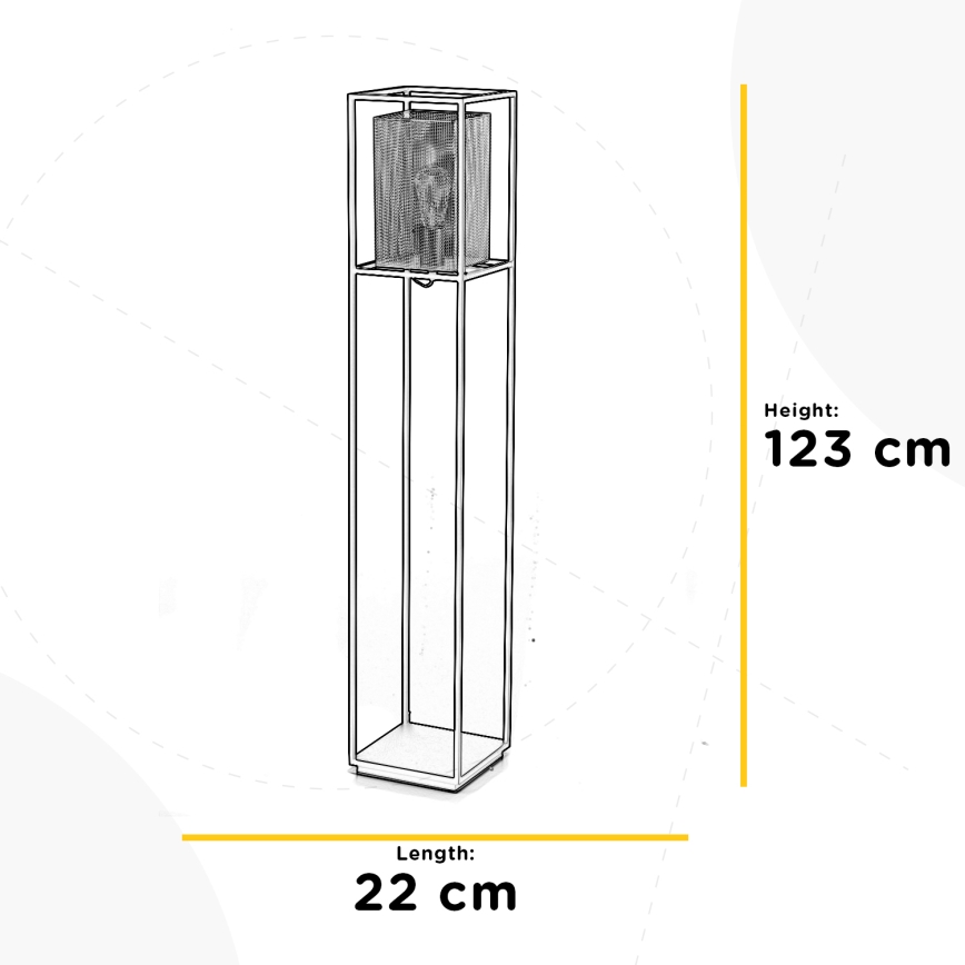ONLI - Lampa podłogowa MALIK 1xE27/22W/230V złota/czarna