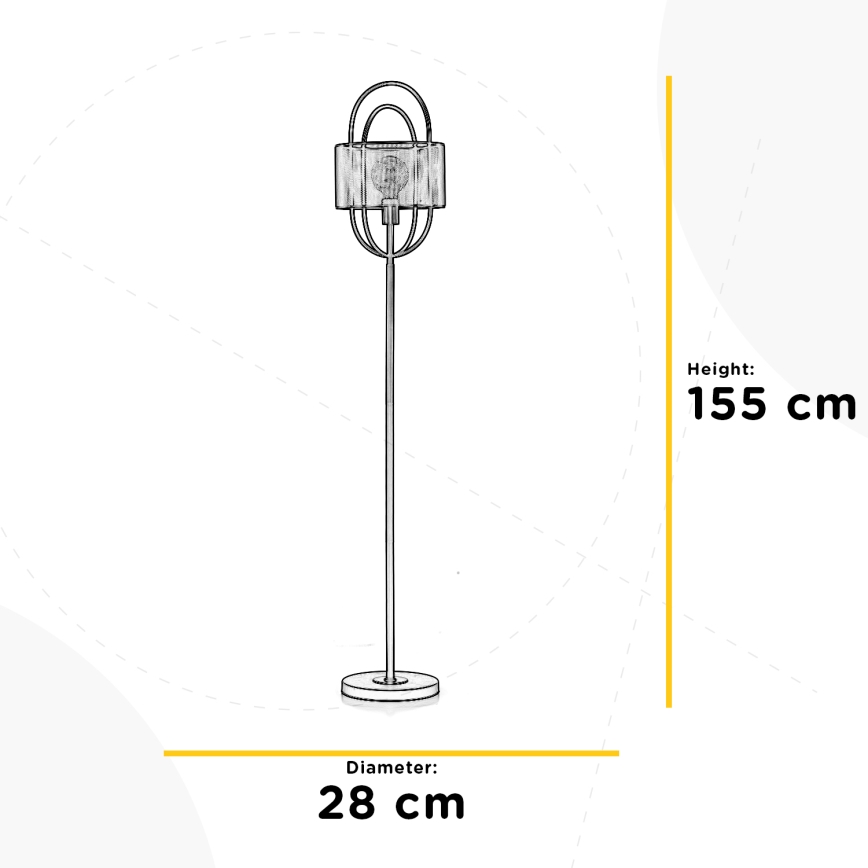 ONLI - Lampa podłogowa QUOKKA 1xE27/22W/230V