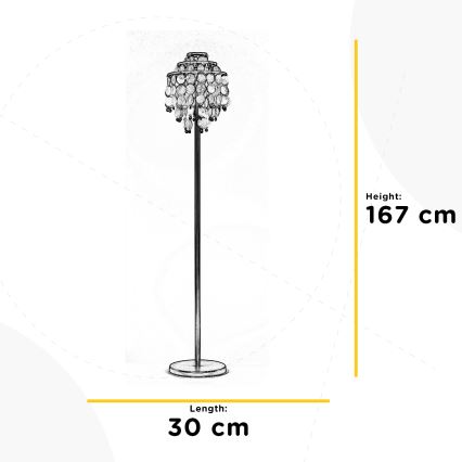 ONLI - Lampa podłogowa RUBEN 2xE27/22W/230V