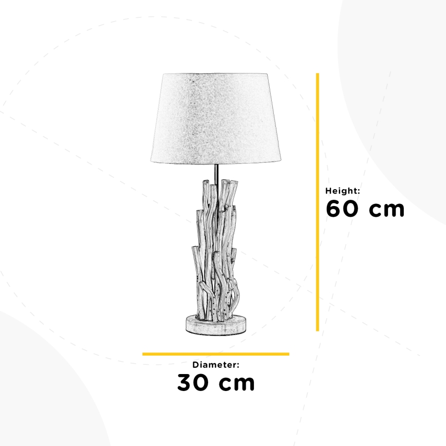 ONLI - Lampa stołowa AGAR 1xE27/22W/230V 60 cm