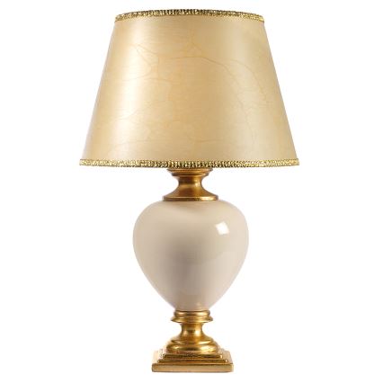 ONLI - Lampa stołowa AMADEUS 1xE27/15W/230V 72 cm beżowa/złota