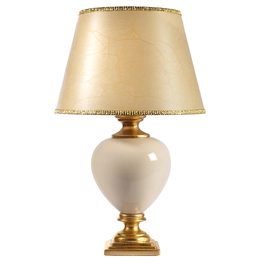 ONLI - Lampa stołowa AMADEUS 1xE27/15W/230V 72 cm beżowa/złota