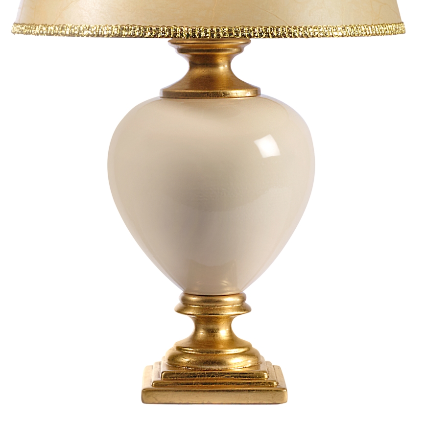 ONLI - Lampa stołowa AMADEUS 1xE27/15W/230V 72 cm beżowa/złota