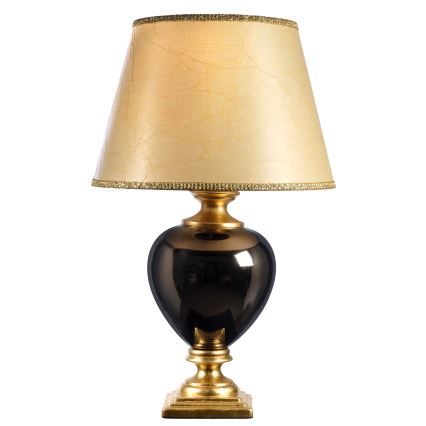 ONLI - Lampa stołowa AMADEUS 1xE27/15W/230V 72 cm czarna/złota
