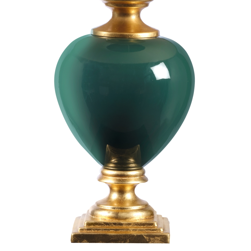 ONLI - Lampa stołowa AMADEUS 1xE27/15W/230V 72 cm zielona/złota
