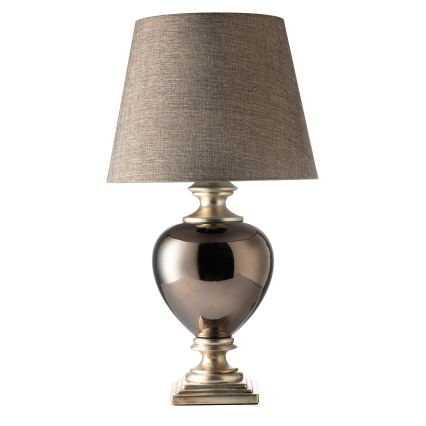 ONLI - Lampa stołowa AMADEUS 1xE27/15W/230V szara