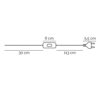 ONLI - Lampa stołowa AMADEUS 1xE27/15W/230V szara