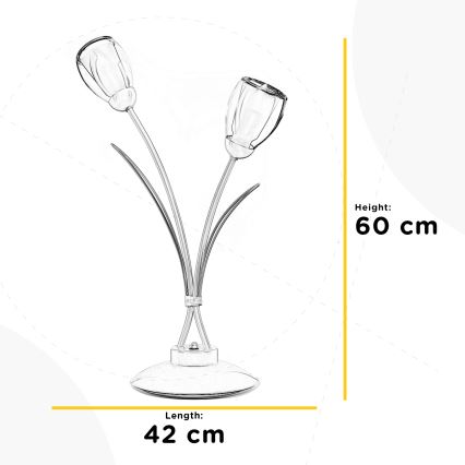 ONLI - Lampa stołowa ANTEA 2xE14/6W/230V 60 cm