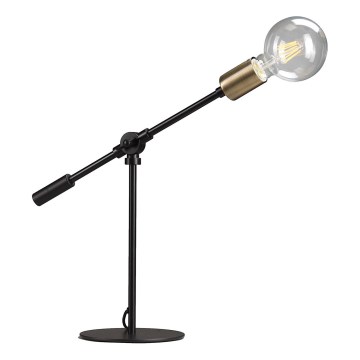 ONLI - Lampa stołowa ASTE 1xE27/15W/230V 45 cm czarny/złoty