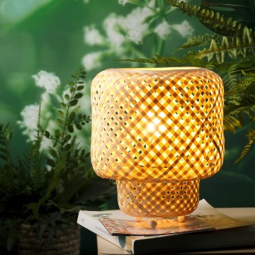ONLI - Lampa stołowa BAMBOO 1xE27/22W/230V bambus