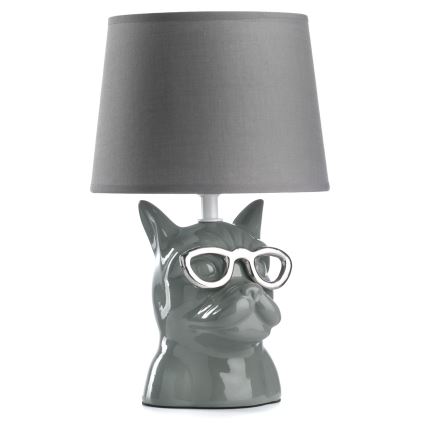 ONLI - Lampa stołowa BIAGIO 1xE14/6W/230V szara