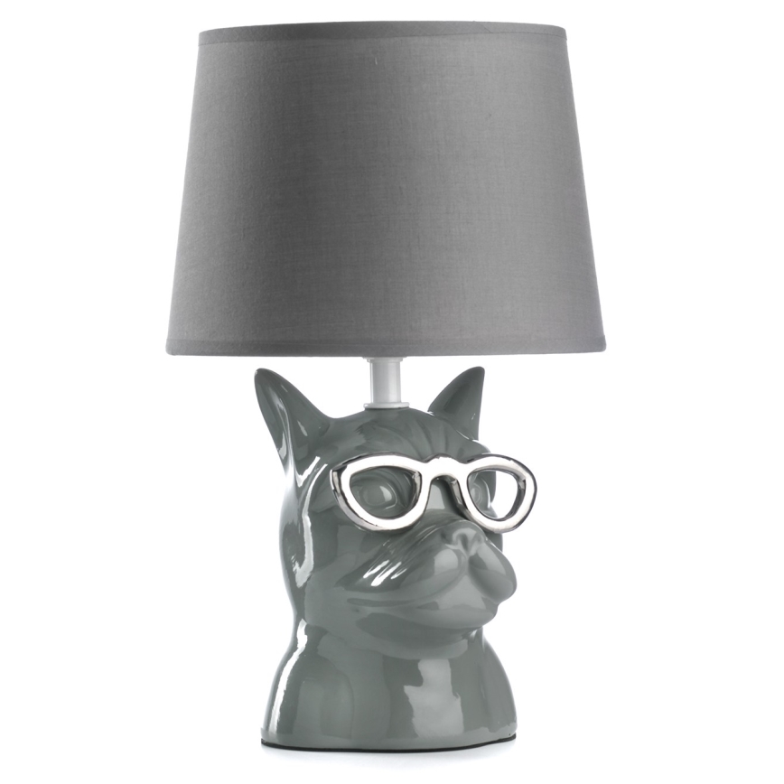 ONLI - Lampa stołowa BIAGIO 1xE14/6W/230V szara