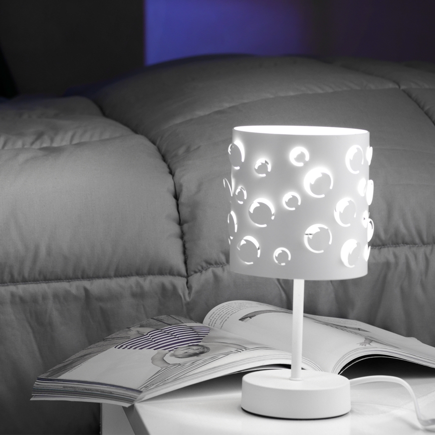 ONLI - Lampa stołowa BOLLICINE 1xE14/6W/230V 22 cm biała