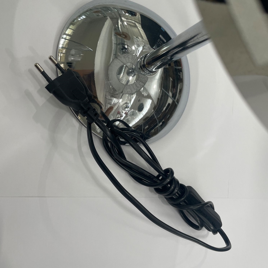 ONLI - Lampa stołowa BRUCE 1xE27/15W/230V 40 cm matowy chrom