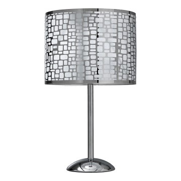 ONLI - Lampa stołowa BRUCE 1xE27/15W/230V 52 cm matowy chrom