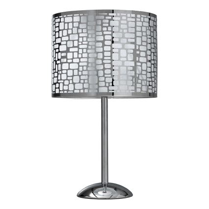 ONLI - Lampa stołowa BRUCE 1xE27/15W/230V 52 cm matowy chrom