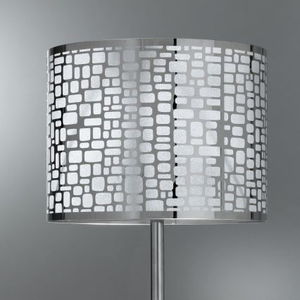 ONLI - Lampa stołowa BRUCE 1xE27/15W/230V 52 cm matowy chrom