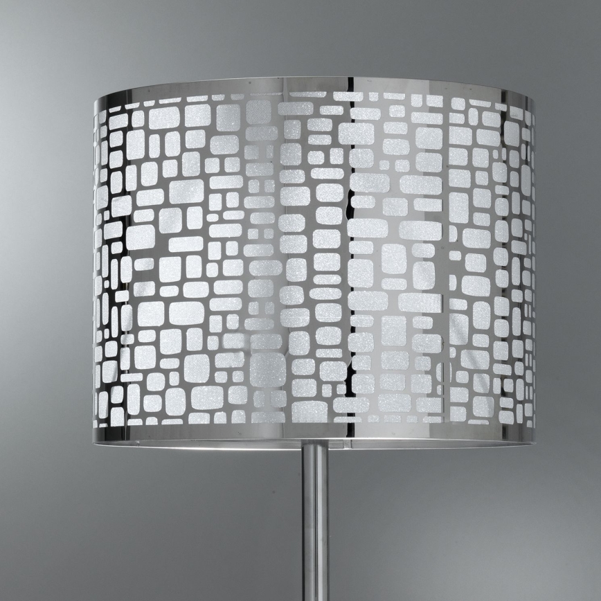 ONLI - Lampa stołowa BRUCE 1xE27/15W/230V 52 cm matowy chrom