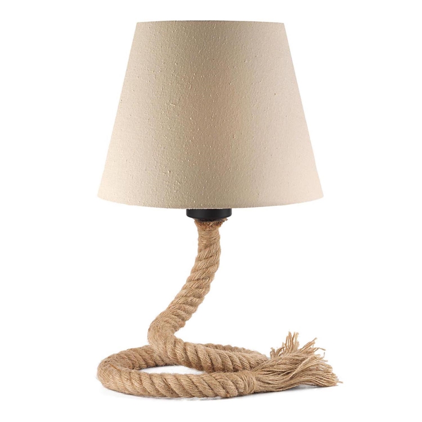 ONLI - Lampa stołowa CORDA 1xE27/22W/230V 32 cm beżowa