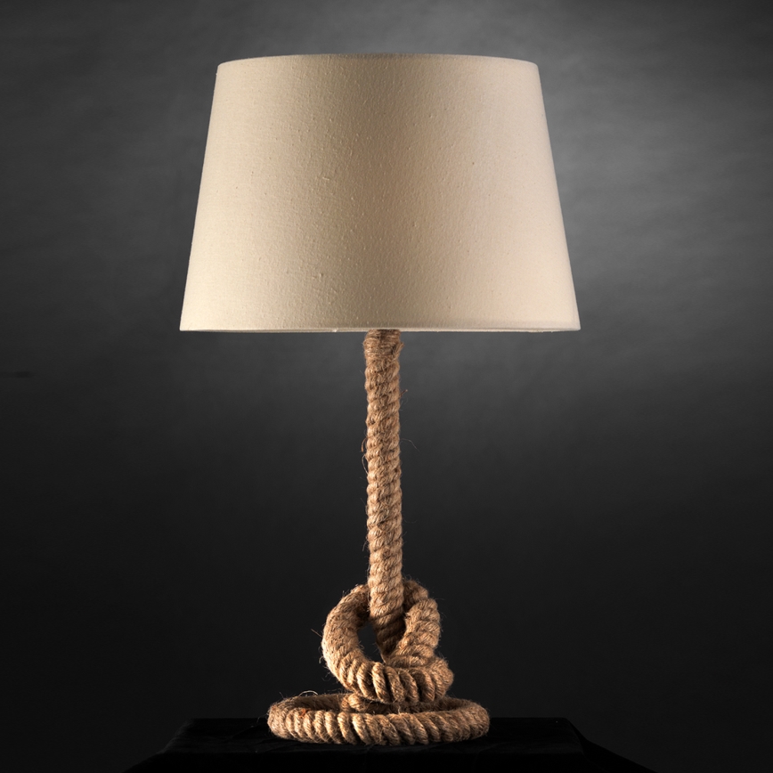 ONLI - Lampa stołowa CORDA 1xE27/22W/230V 50 cm beżowa