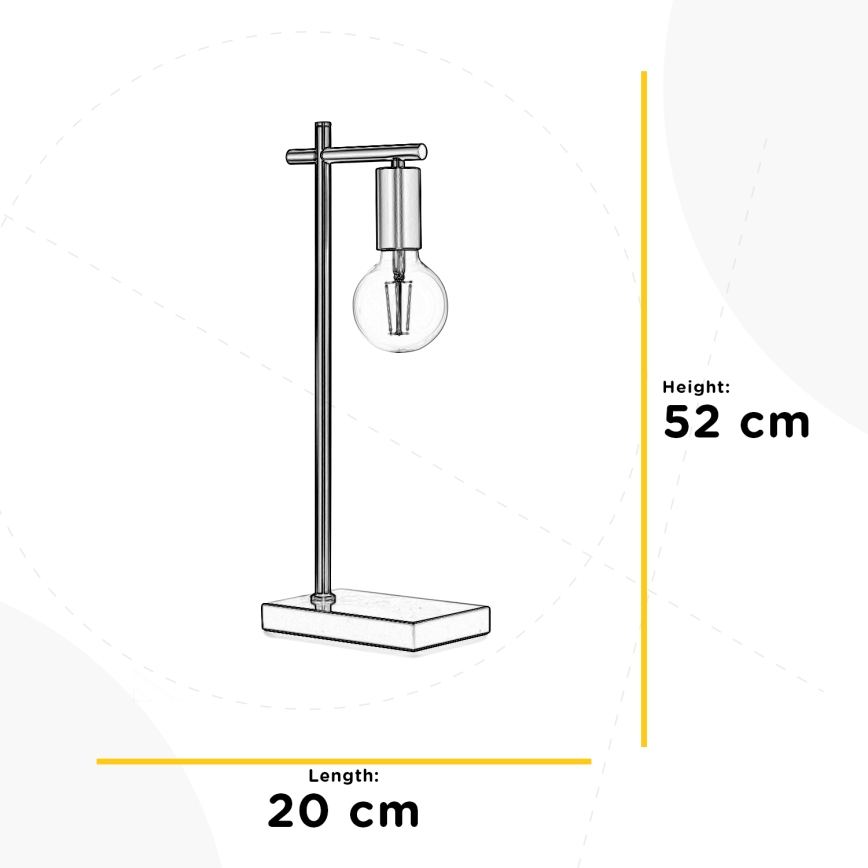ONLI - Lampa stołowa CROSS 1xE27/22W/230V 52 cm