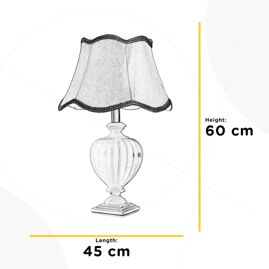 ONLI - Lampa stołowa DESY 1xE27/22W/230V 60 cm