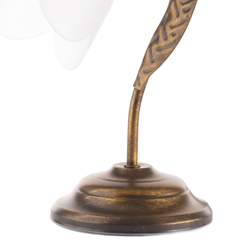 ONLI - Lampa stołowa DOPPIO GIRO 1xE14/6W/230V brąz