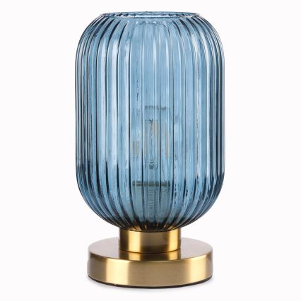 ONLI - Lampa stołowa DOROTY 1xE27/22W/230V niebieska/złota