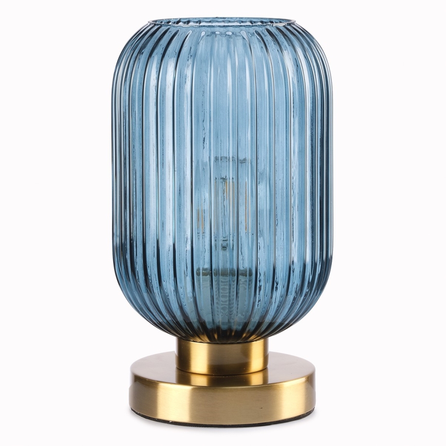 ONLI - Lampa stołowa DOROTY 1xE27/22W/230V niebieska/złota