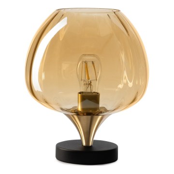 ONLI - Lampa stołowa ELIDE 1xE27/15W/230V czarna/miedziana