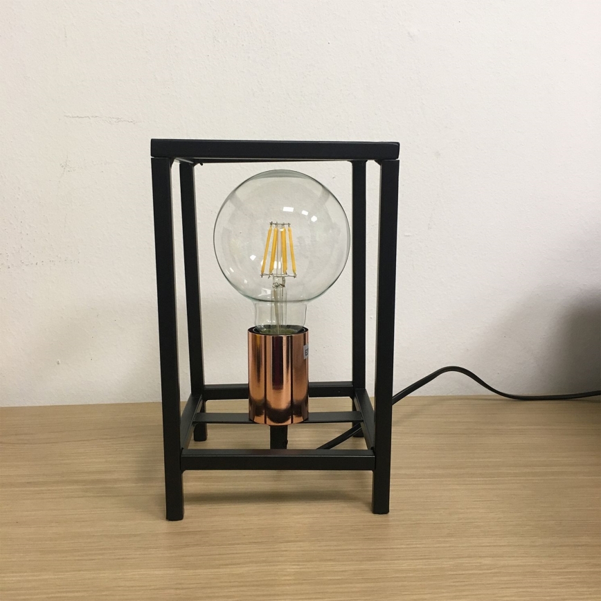 ONLI - Lampa stołowa FLOKI 1xE27/15W/230V 20 cm czarny/miedziany