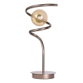 ONLI - Lampa stołowa FRIDA 1xG9/10W/230V 42 cm miedź