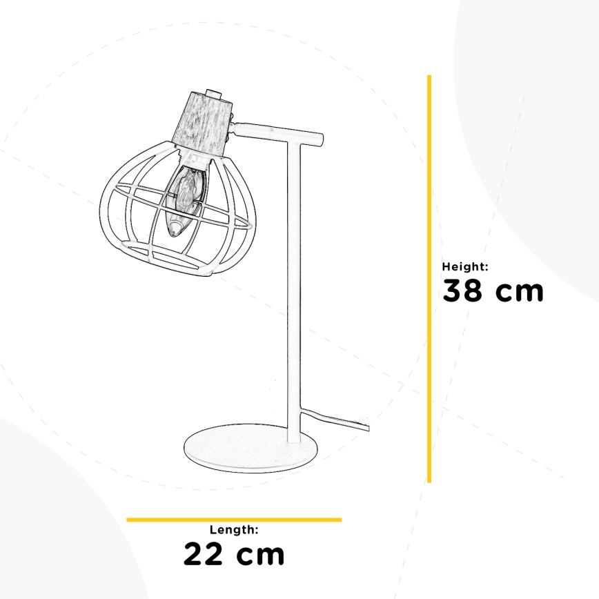 ONLI - Lampa stołowa GINGER 1xE14/6W/230V