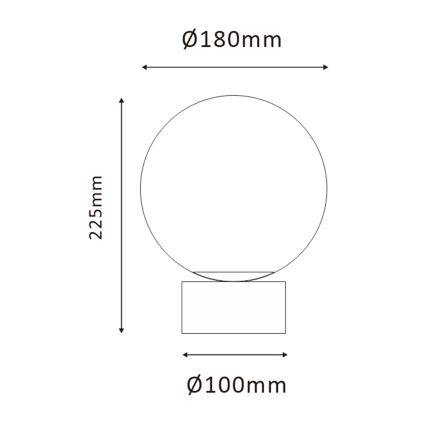 ONLI - Lampa stołowa JANET 1xE14/6W/230V śr. 20 cm