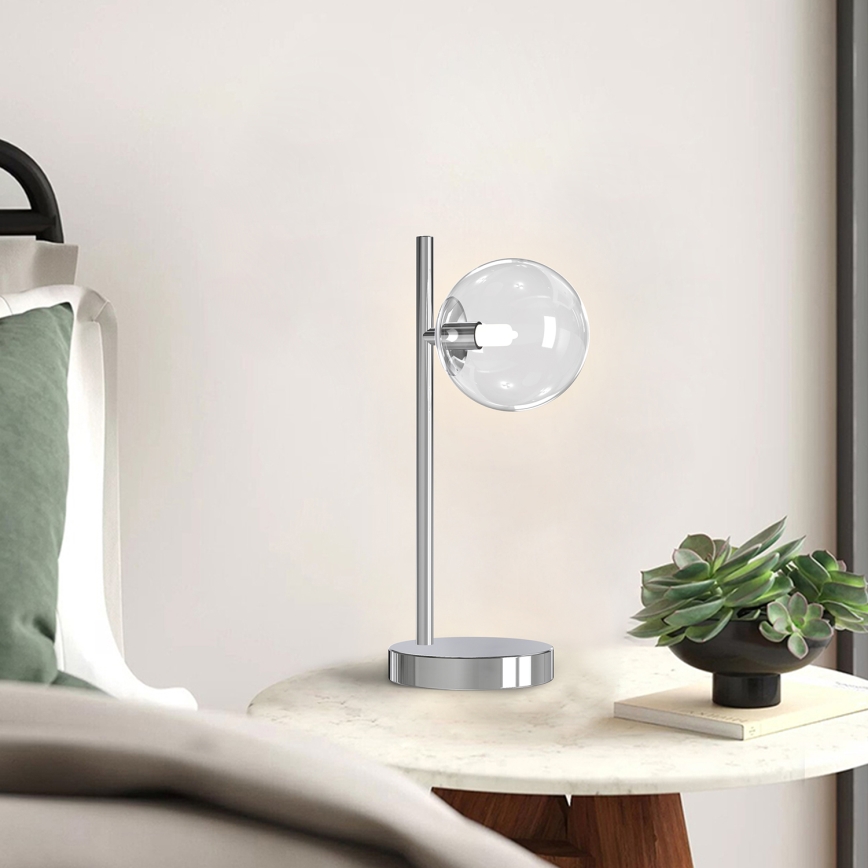 ONLI - Lampa stołowa KIMBERLY 1xG9/6W/230V 35 cm chrom błyszczący