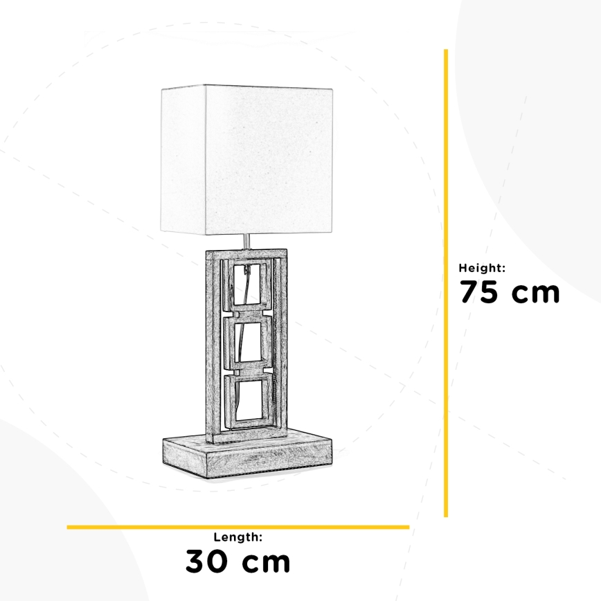 ONLI - Lampa stołowa KISAR 2xE27/22W/230V