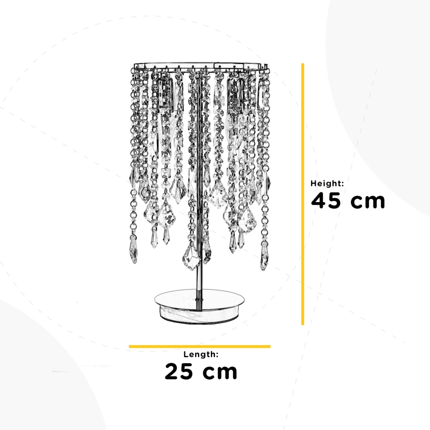 ONLI - Lampa stołowa LAILA 2xE14/10W/230V 45 cm