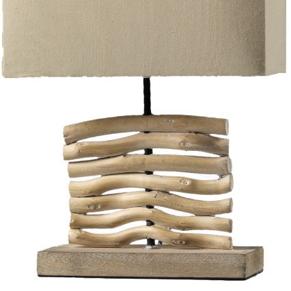 ONLI - Lampa stołowa MARICA 1xE27/22W/230V beżowa 38 cm