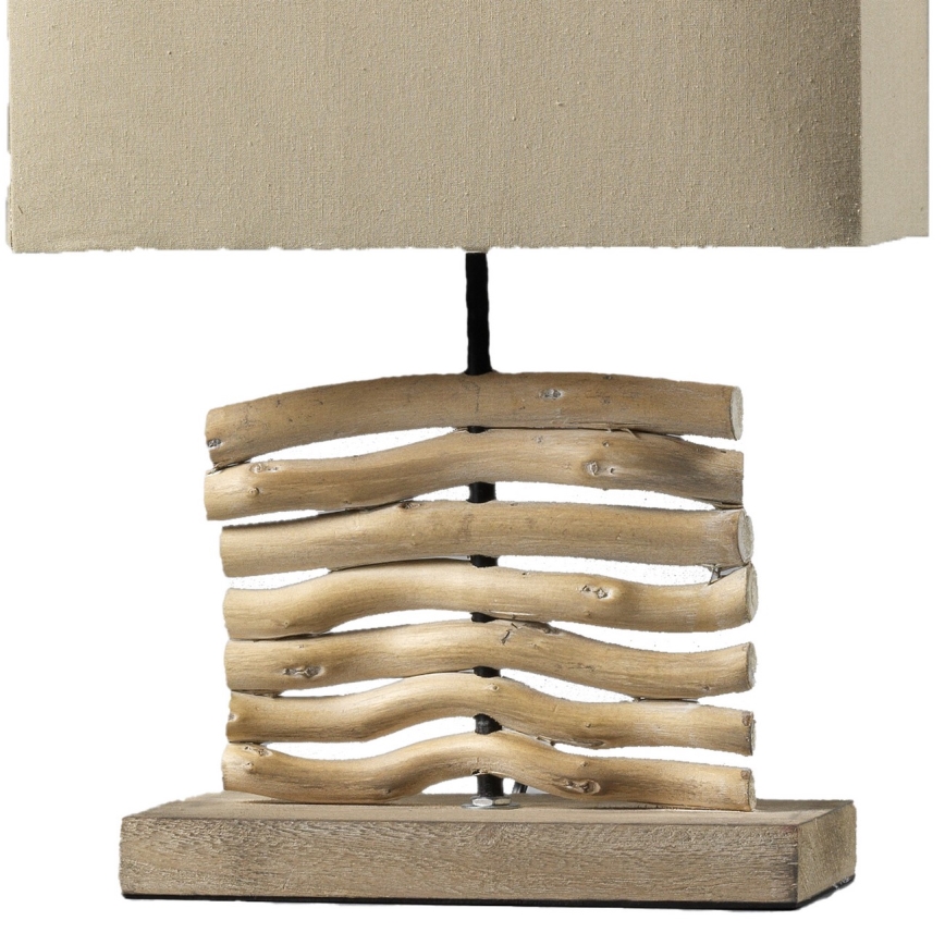 ONLI - Lampa stołowa MARICA 1xE27/22W/230V beżowa 38 cm