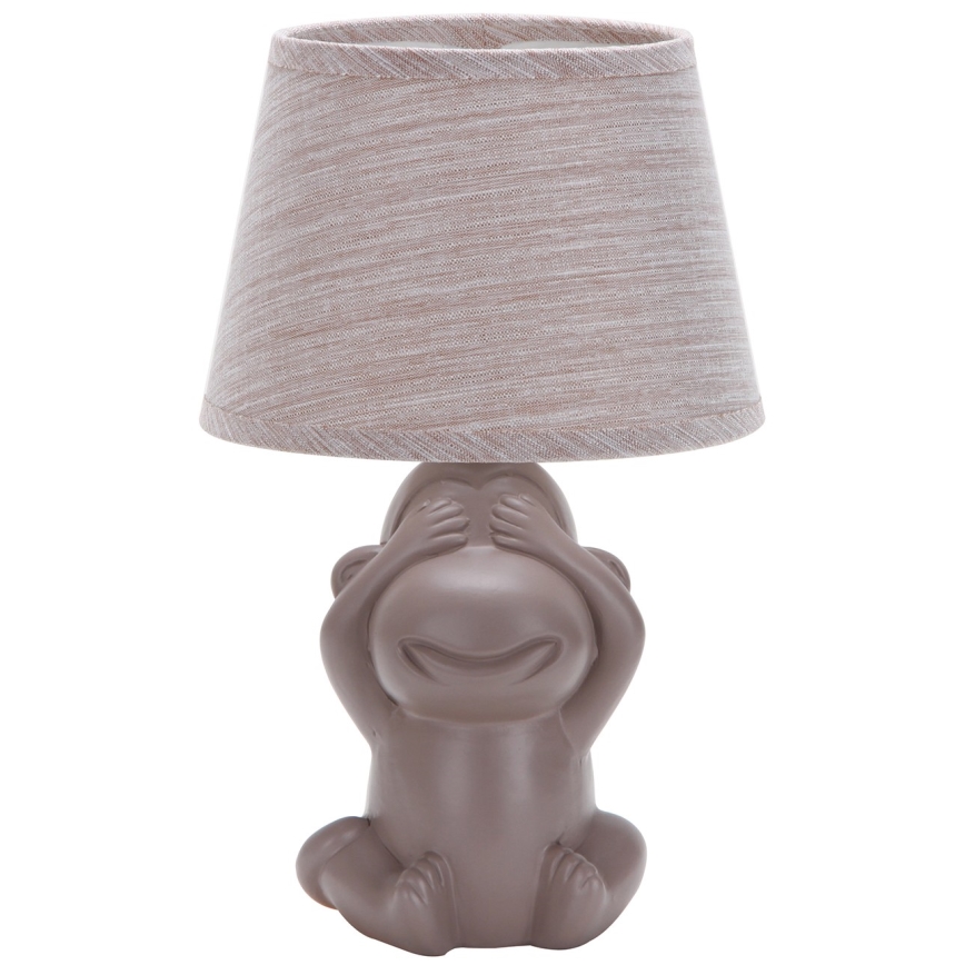 ONLI - Lampa stołowa MONKEY 1xE14/6W/230V brązowa