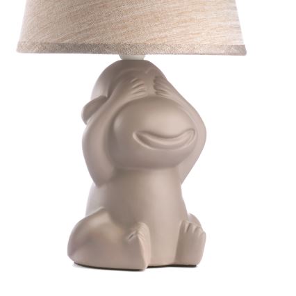 ONLI - Lampa stołowa MONKEY 1xE14/6W/230V brązowa