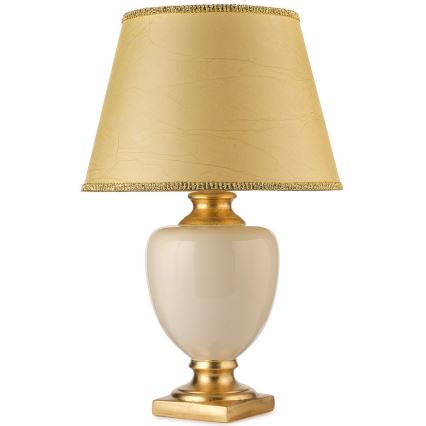 ONLI - Lampa stołowa MOZART 1xE27/22W/230V beżowe/złoty 75 cm