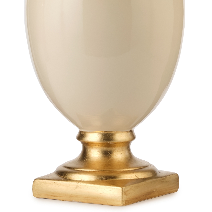 ONLI - Lampa stołowa MOZART 1xE27/22W/230V beżowe/złoty 75 cm