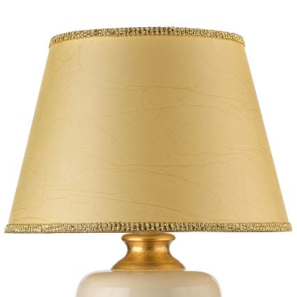 ONLI - Lampa stołowa MOZART 1xE27/22W/230V beżowe/złoty 75 cm