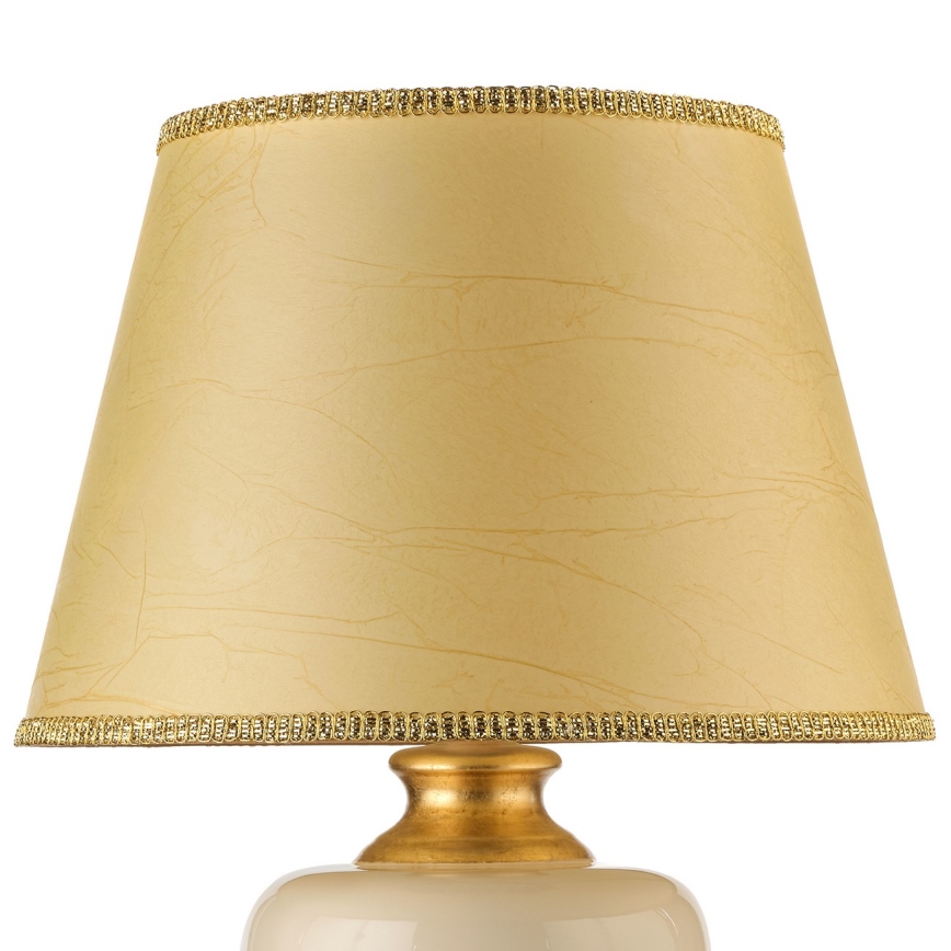 ONLI - Lampa stołowa MOZART 1xE27/22W/230V beżowe/złoty 75 cm