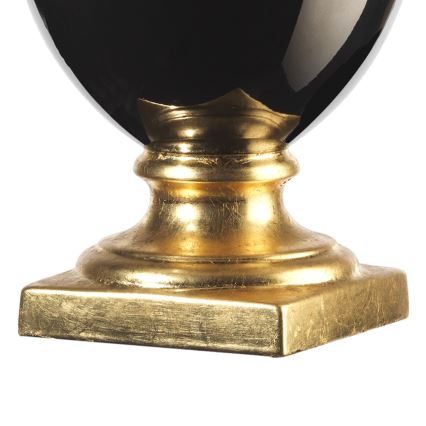 ONLI - Lampa stołowa MOZART 1xE27/22W/230V czarne/złoty 75 cm