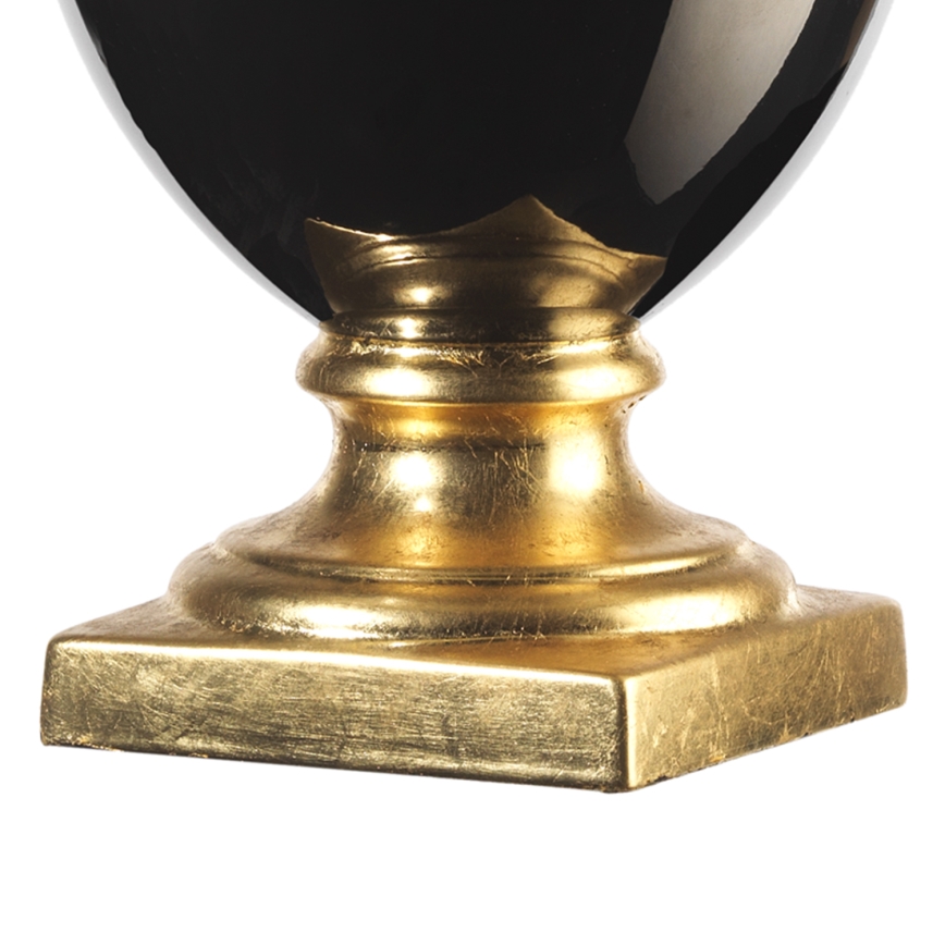 ONLI - Lampa stołowa MOZART 1xE27/22W/230V czarna/złota 75 cm