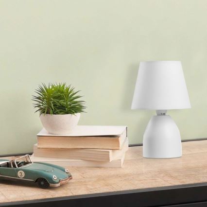 ONLI - Lampa stołowa NANO 1xE14/6W/230V biała 19 cm