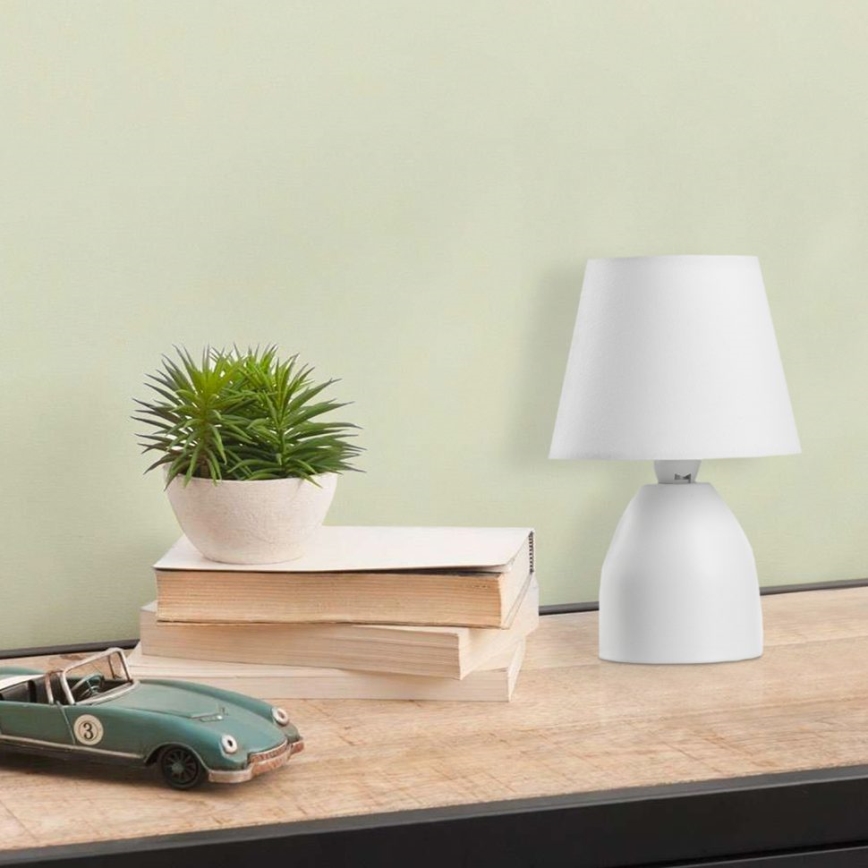 ONLI - Lampa stołowa NANO 1xE14/6W/230V biała 19 cm