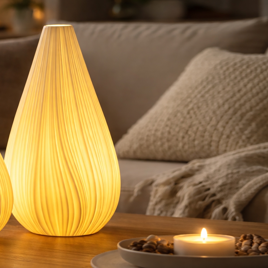 ONLI - Lampa stołowa NUVIA 1xE14/6W/230V 32 cm biała